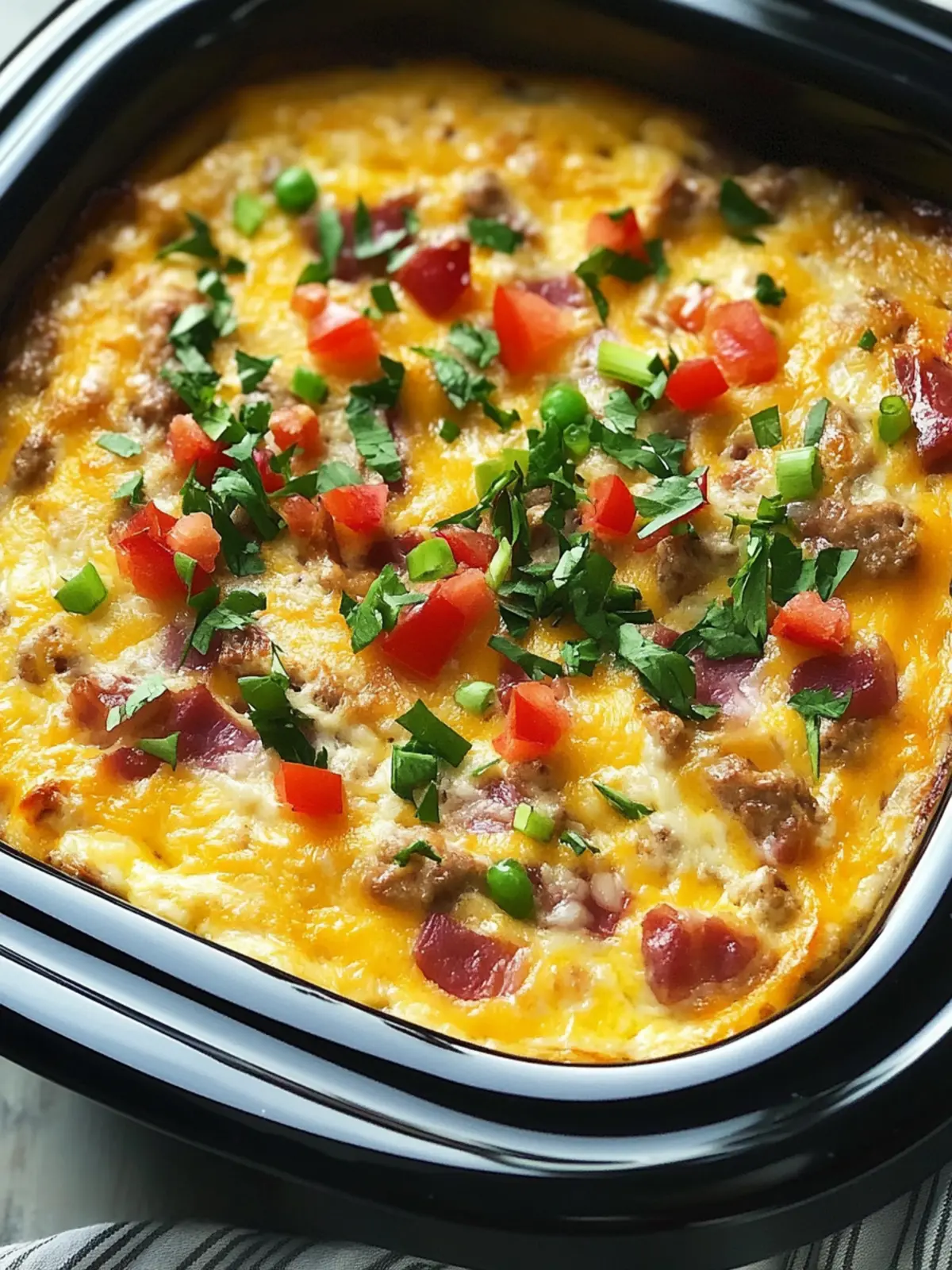 Savor the Morning with Overnight Crock-Pot Breakfast Casserole 3 Overnight Crock-Pot Breakfast Casserole