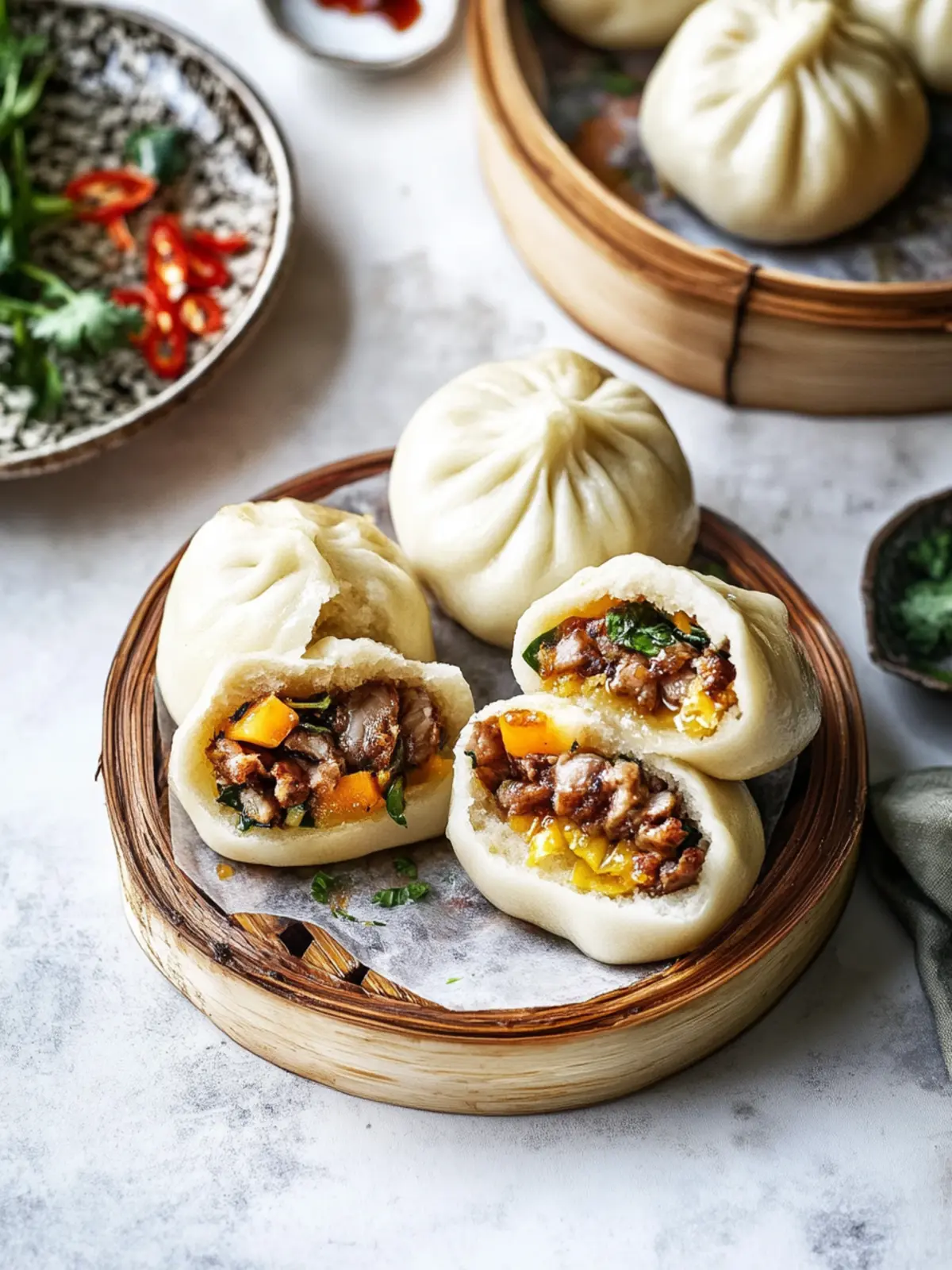 Deliciously Fluffy Traditional Banh Bao Recipe You’ll Love 4 Traditional Banh Bao Recipe (Vietnamese Steamed Pork Buns)