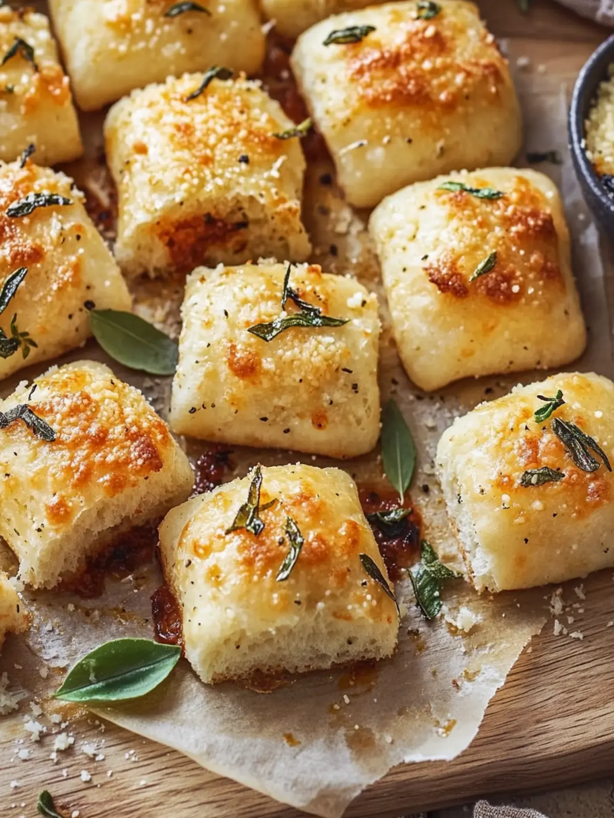 Irresistible Parmesan Bread Bites – Quick Appetizer Delight 5 Parmesan Bread Bites