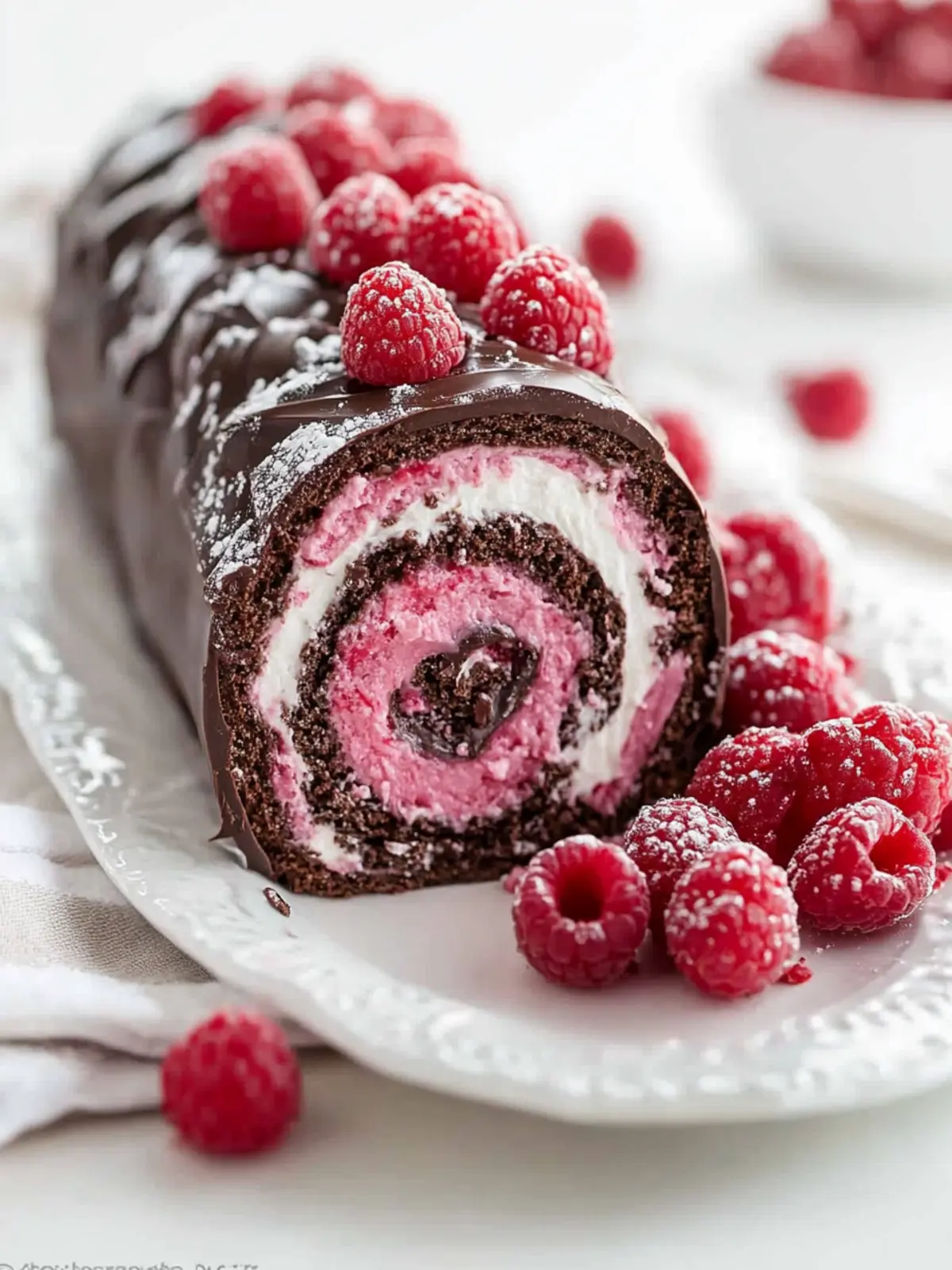 Delightful Raspberry Chocolate Swiss Roll to Swoon Over 4 Raspberry Chocolate Swiss Rol