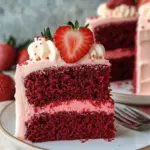 Strawberry Red Velvet Cake with Creamy Strawberry Frosting Bliss 4 Strawberry Red Velvet Cake with Creamy Strawberry Frosting