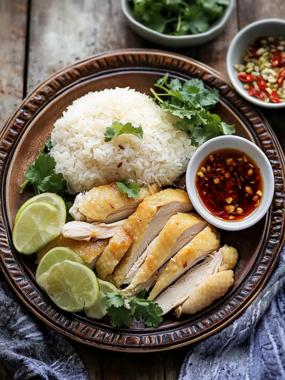 Delicious Vietnamese Inspired Hainanese Chicken Rice at Home 3 Vietnamese Inspired Hainanese Chicken Rice (Com Ga Hai Nam)