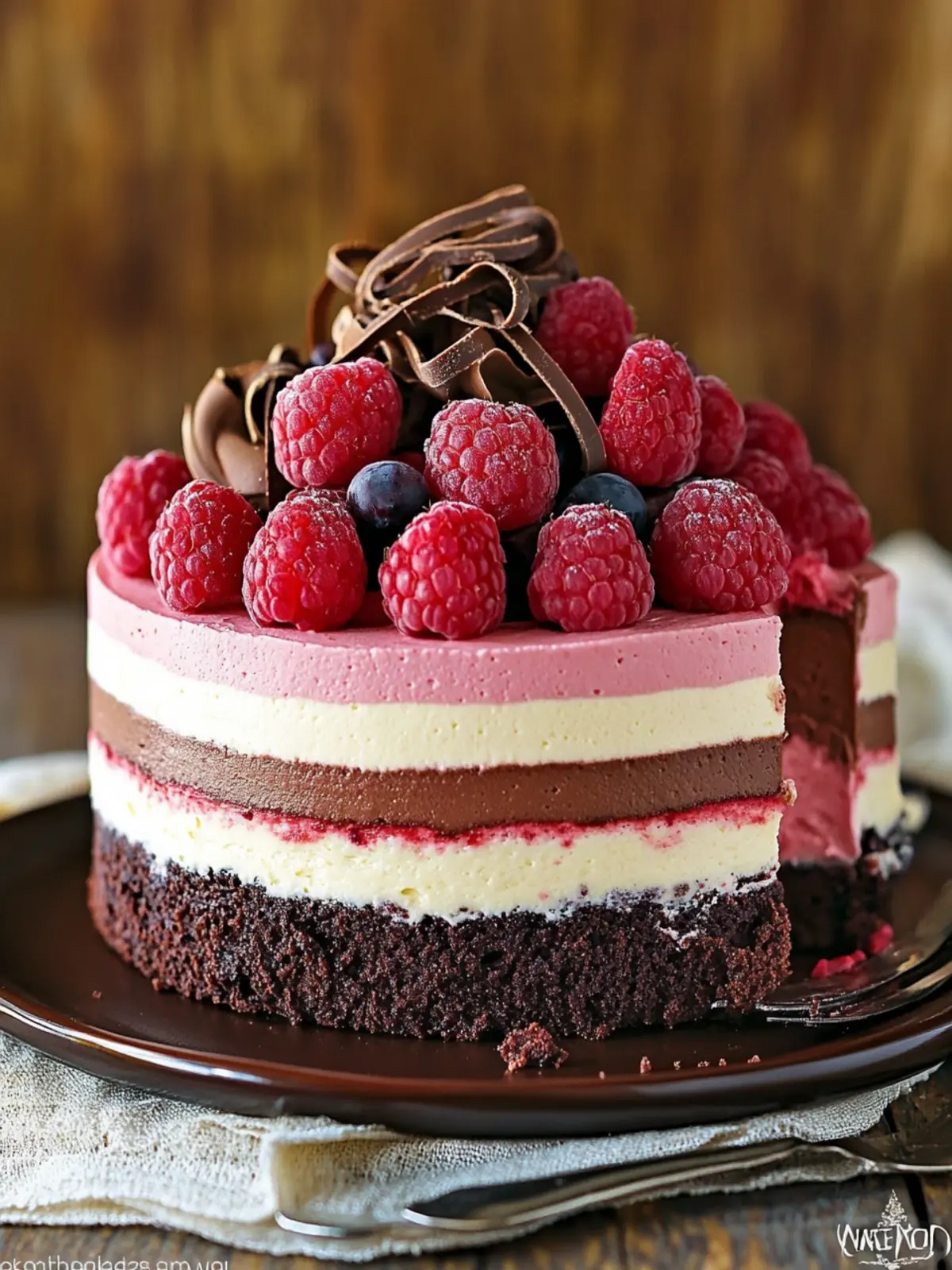 Indulge in This Luxurious Chocolate Raspberry Mousse Cake 4 Chocolate Raspberry Mousse Cake