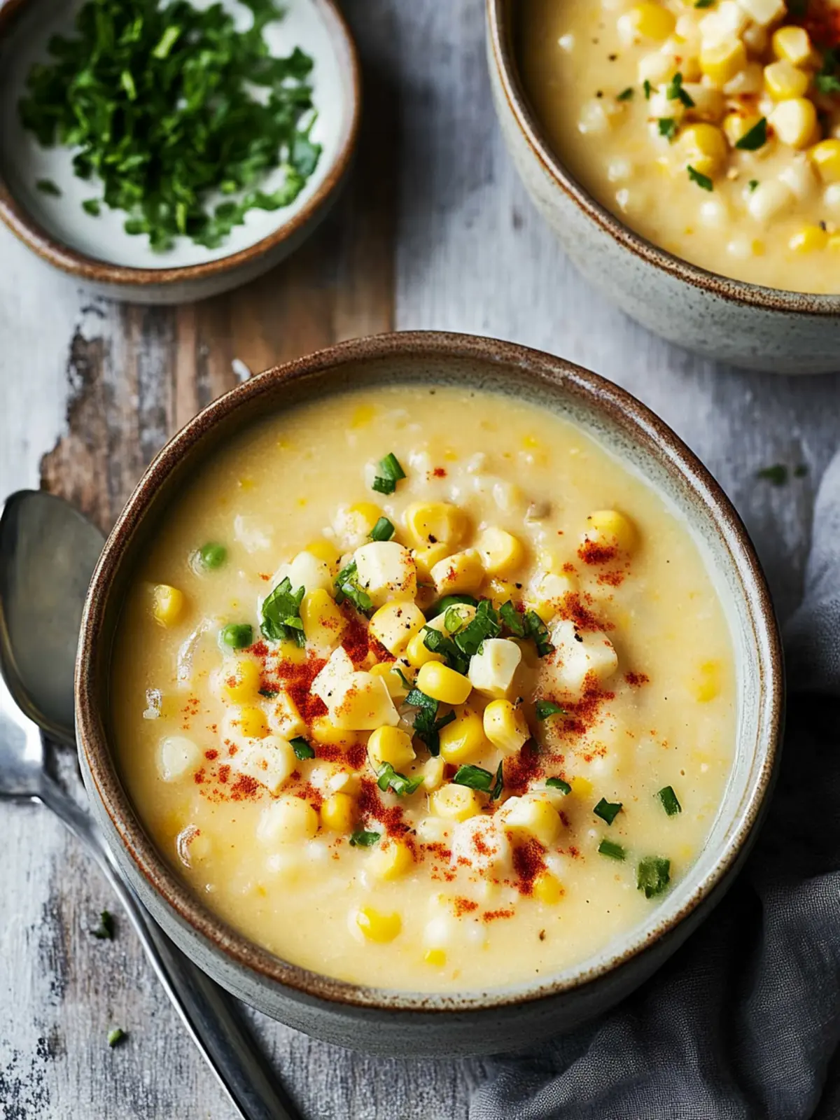 Creamy Corn Chowder Delight - Dairy-Free & Traditional Options 3 Corn Chowder