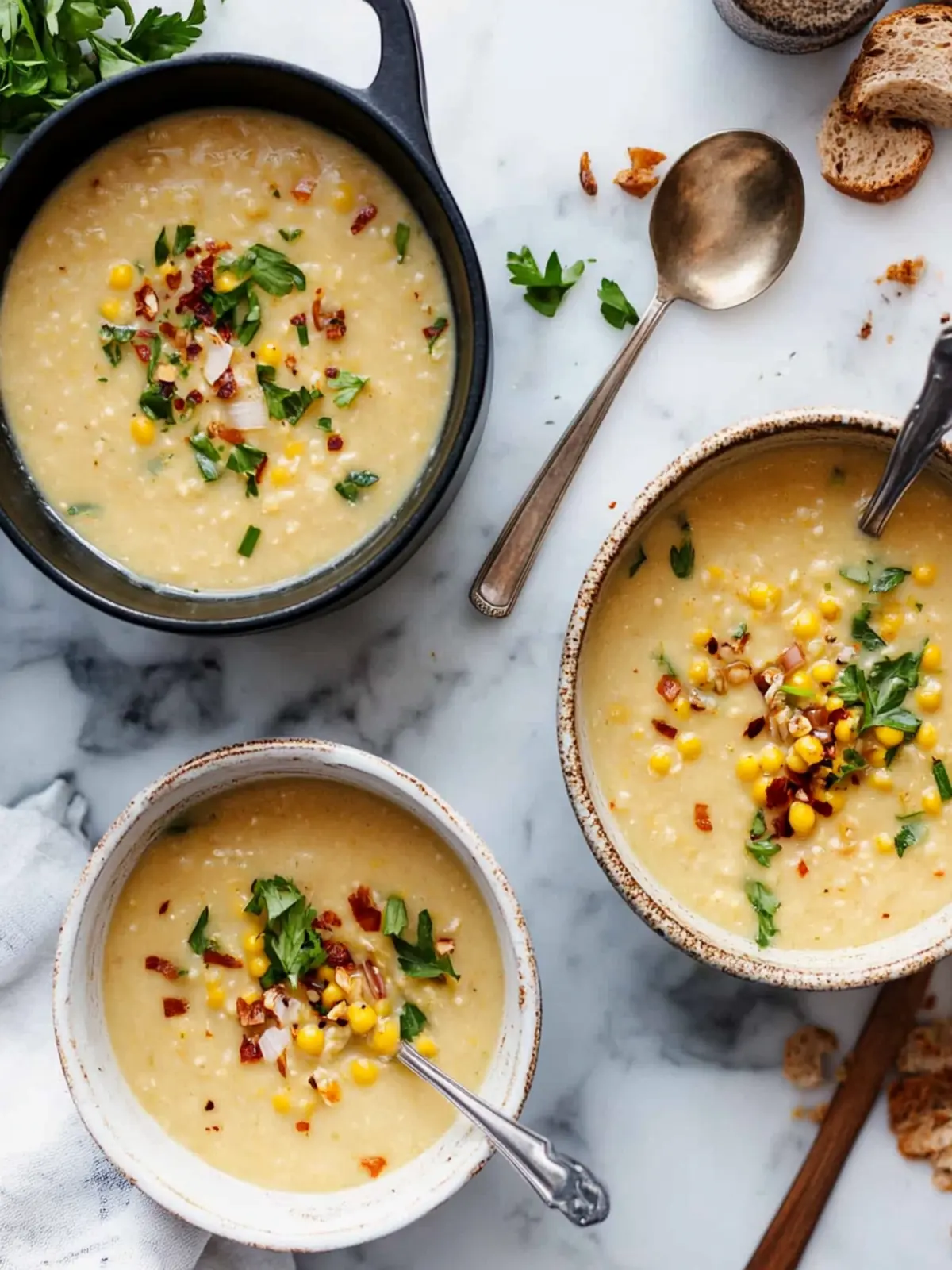 Comforting Yellow Split Pea Soup with Smoky Corn Goodness 4 Yellow Split Pea Soup