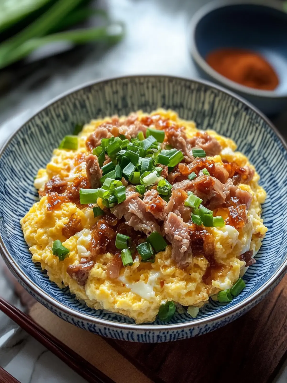 Savory Chinese Scrambled Eggs with BBQ Pork Delight in Minutes 4 Savory Chinese Scrambled Eggs with BBQ Pork Delight