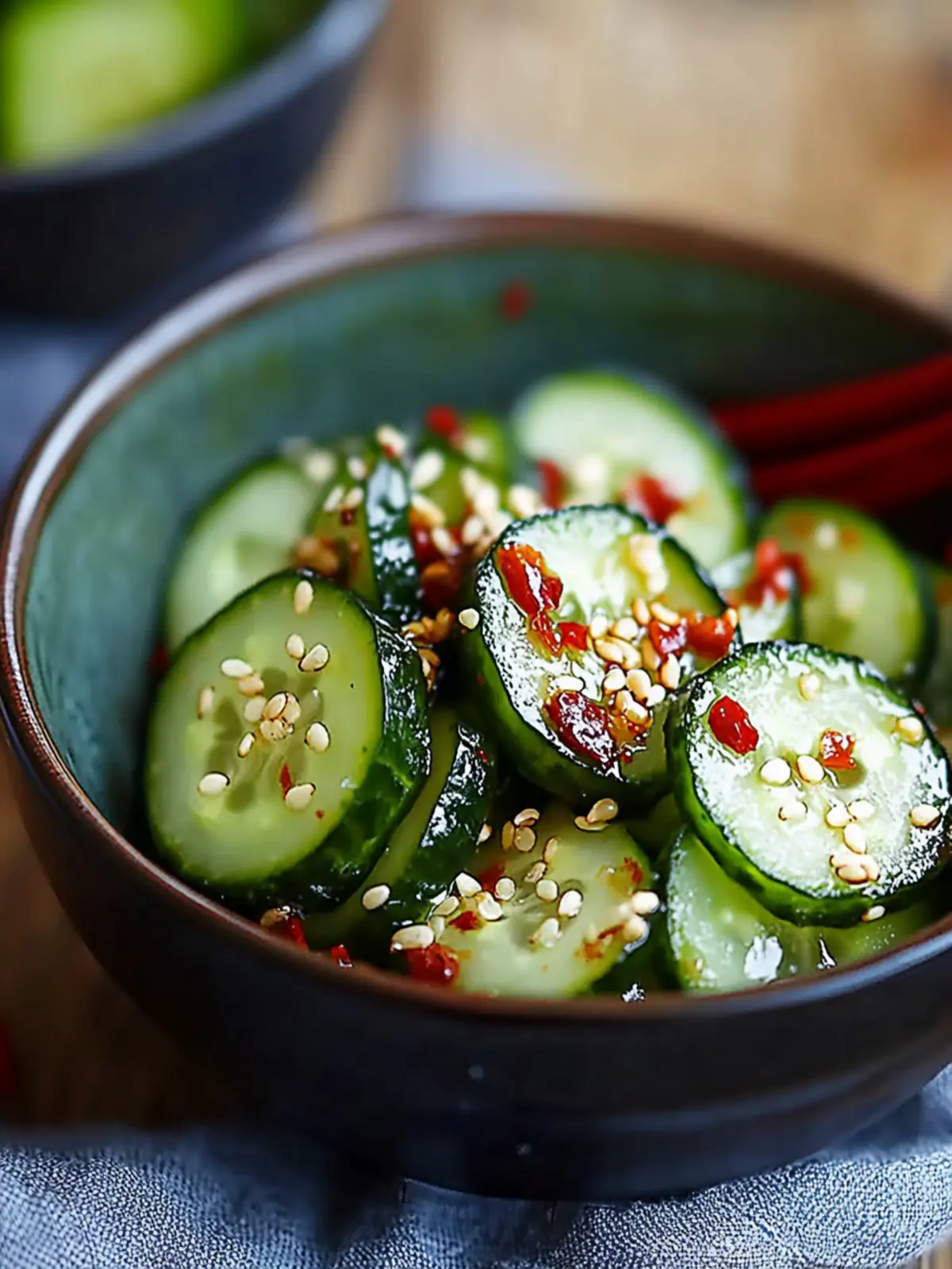 Zesty Asian Cucumber Salad Ready in Just 20 Minutes Flat 2 Zesty Asian Cucumber Salad Ready in Just 20 Minutes