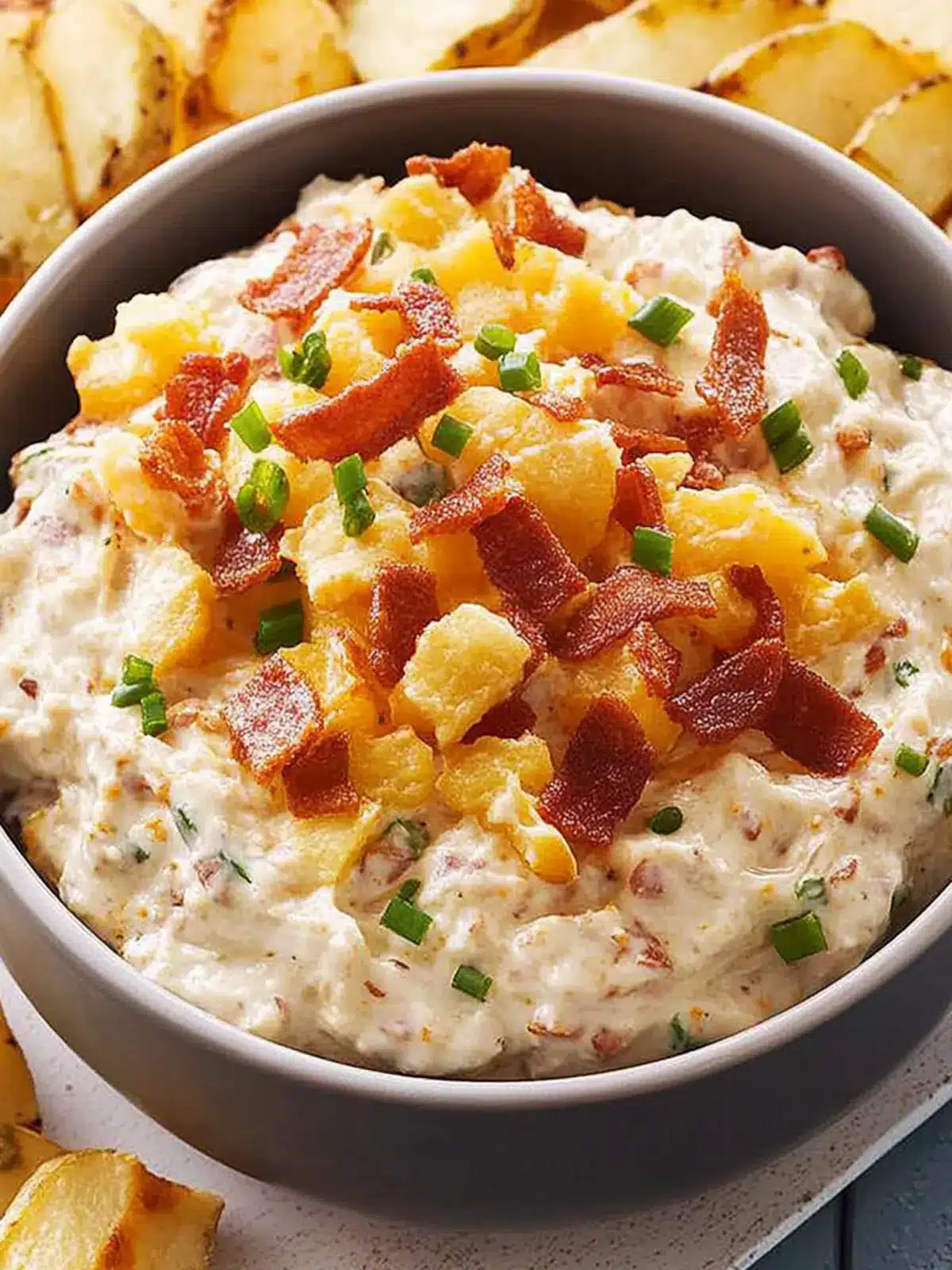 Creamy Loaded Baked Potato Dip for Ultimate Game Day Fun 3 Loaded Baked Potato Dip