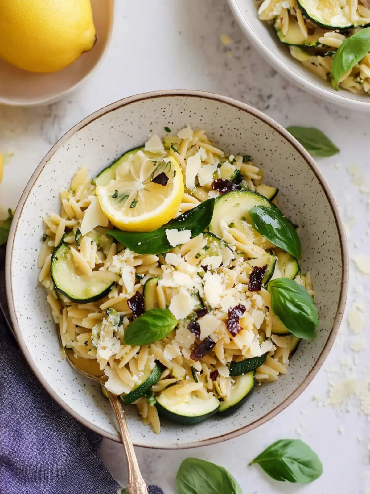 Bright Zucchini Lemon Orzo for a Refreshing Summer Meal 4 Zucchini Lemon Orzo