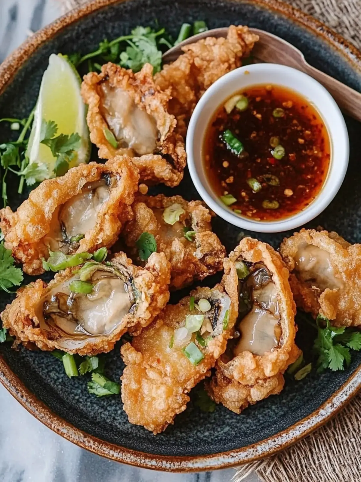 Irresistible Chinese Deep Fried Oysters with Dipping Sauce Recipe 4 Chinese Deep Fried Oysters with Dipping Sauce