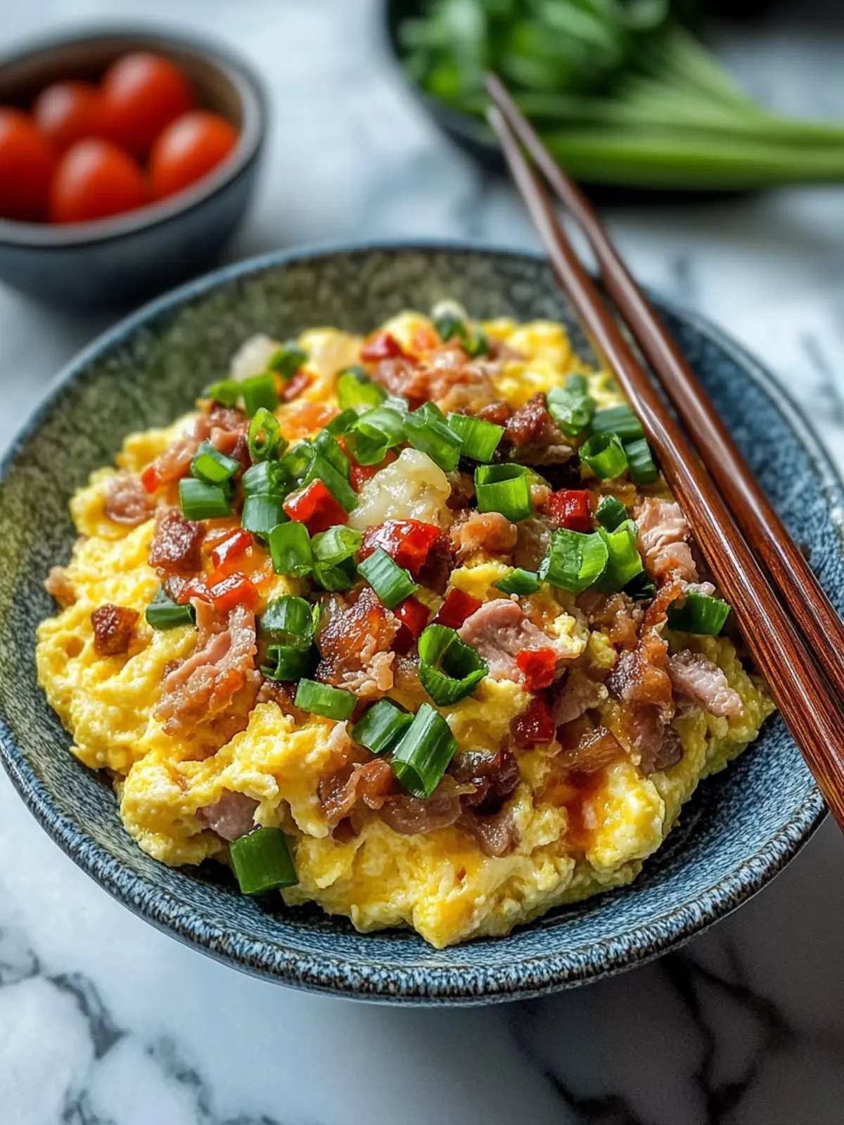 Savory Chinese Scrambled Eggs with BBQ Pork Delight Made Easy 3 Savory Chinese Scrambled Eggs with BBQ Pork Delight
