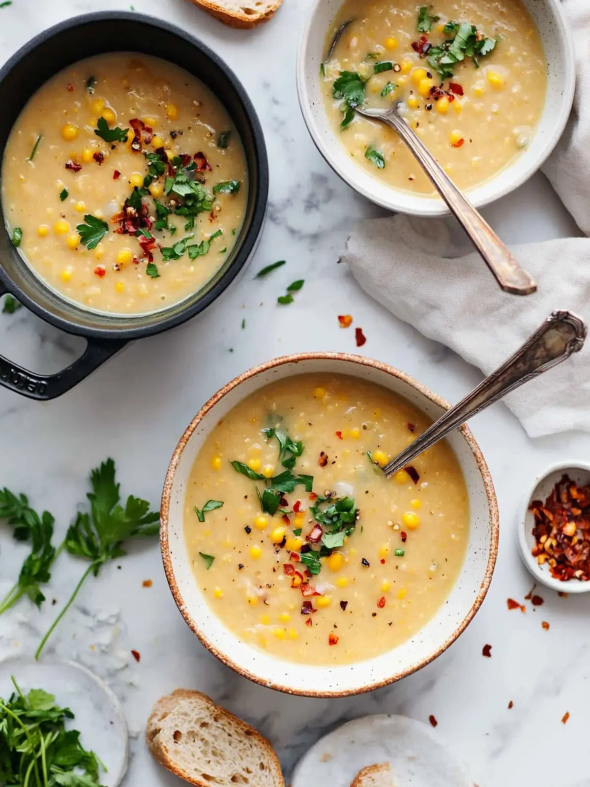Comforting Yellow Split Pea Soup with Smoky Corn Goodness 2 Yellow Split Pea Soup