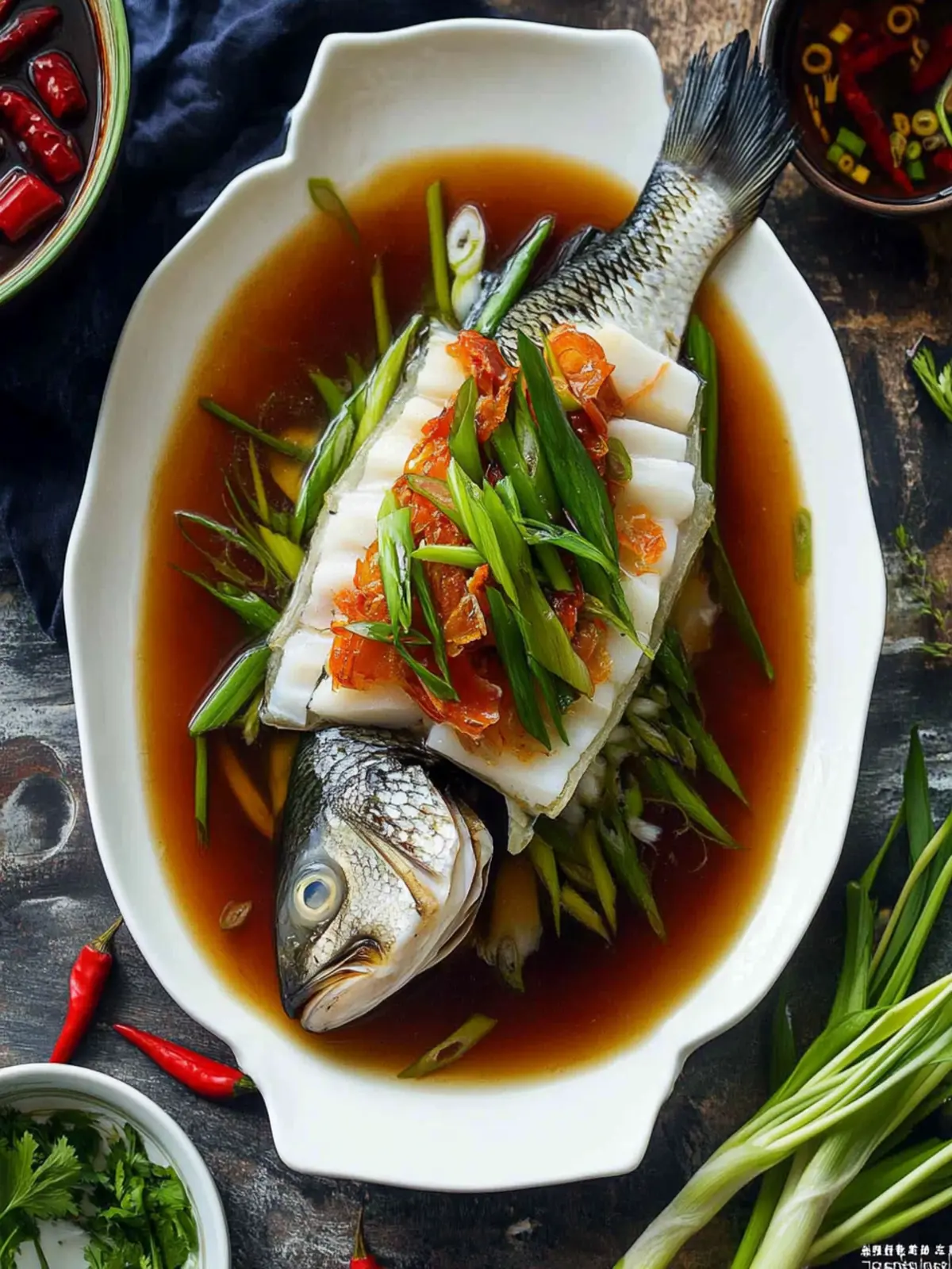 Perfect Steamed Fish, the Chinese Way in Just 13 Minutes 5 Steamed Fish, the Chinese Way (清蒸鱼)