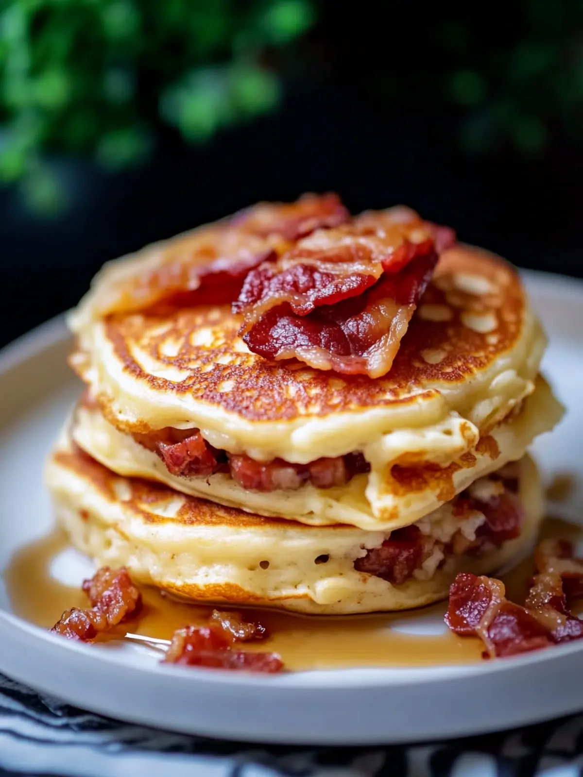 Bacon Stuffed Pancakes: Breakfast Bliss in Every Bite 2 Bacon Stuffed Pancake