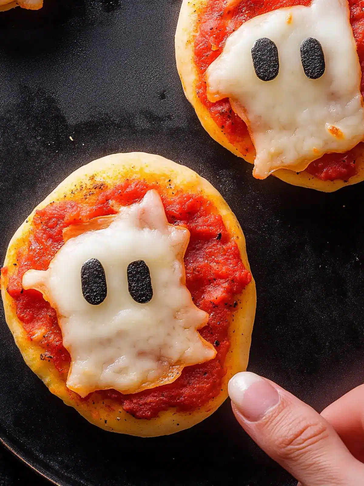 Ghost Pizza Bagels: Easy Halloween Fun for Kids’ Dinner 5 Ghost Pizza Bagels