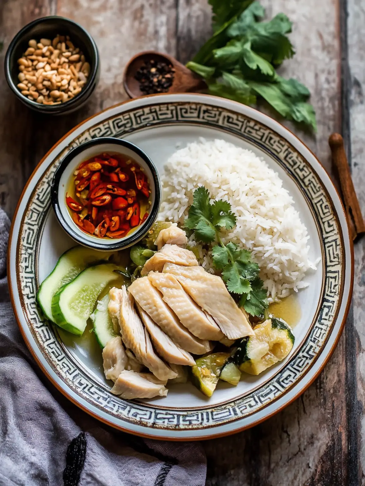 Delicious Vietnamese Inspired Hainanese Chicken Rice at Home 2 Vietnamese Inspired Hainanese Chicken Rice (Com Ga Hai Nam)