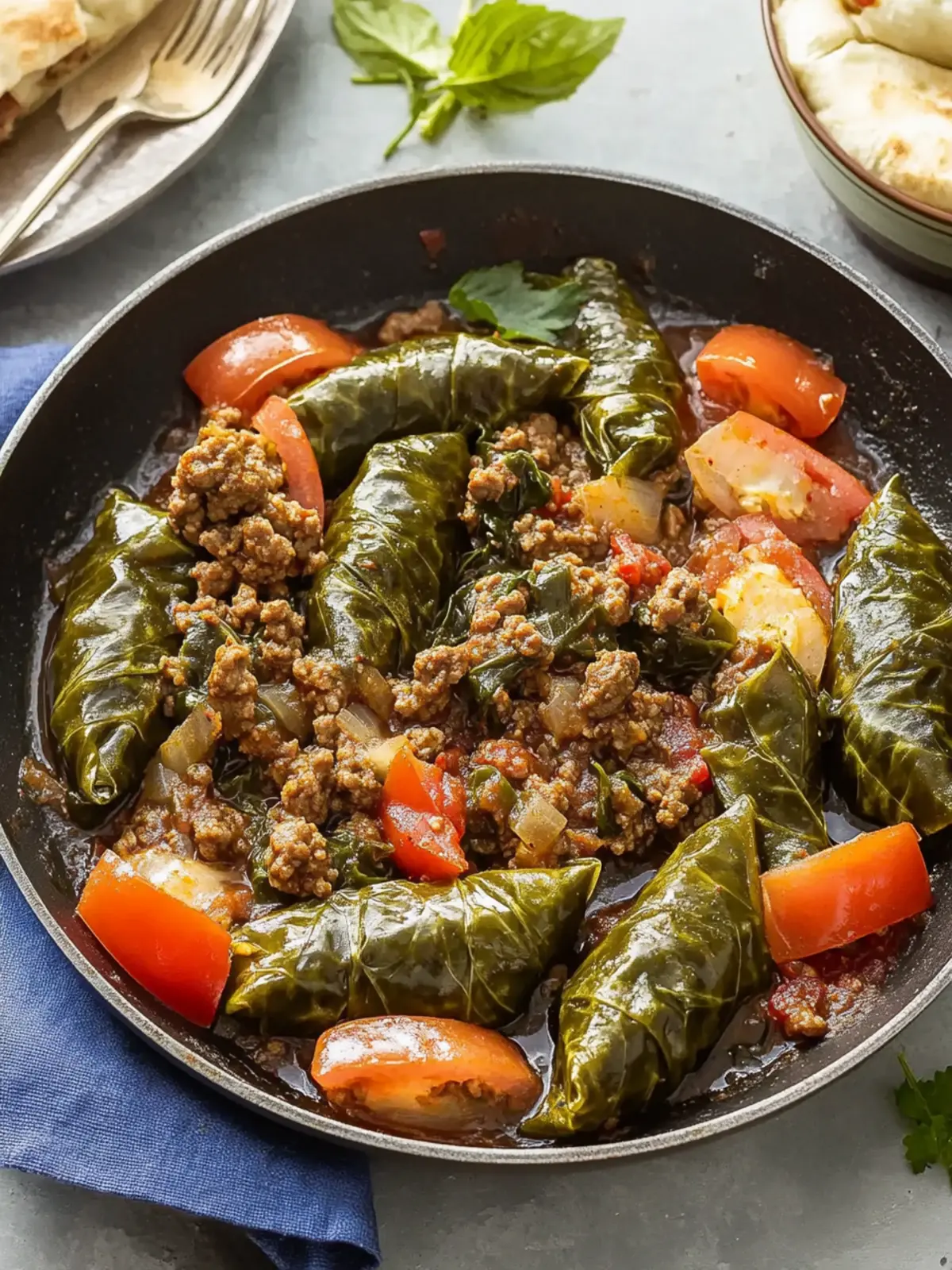 Savory Dolma and Ground Beef Skillet Ready in 20 Minutes 4 Dolma and Ground Beef Skillet