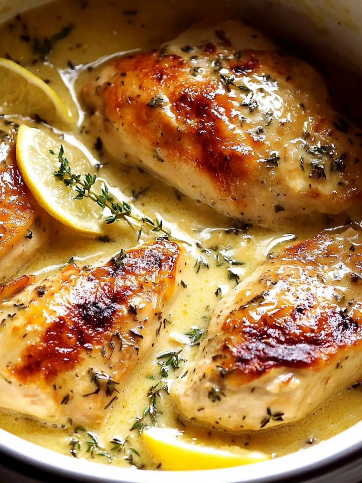 Slow-Cooker Creamy Lemon Herb Chicken for Easy Weeknight Meals 3 Slow-Cooker Creamy Lemon Herb Chicken