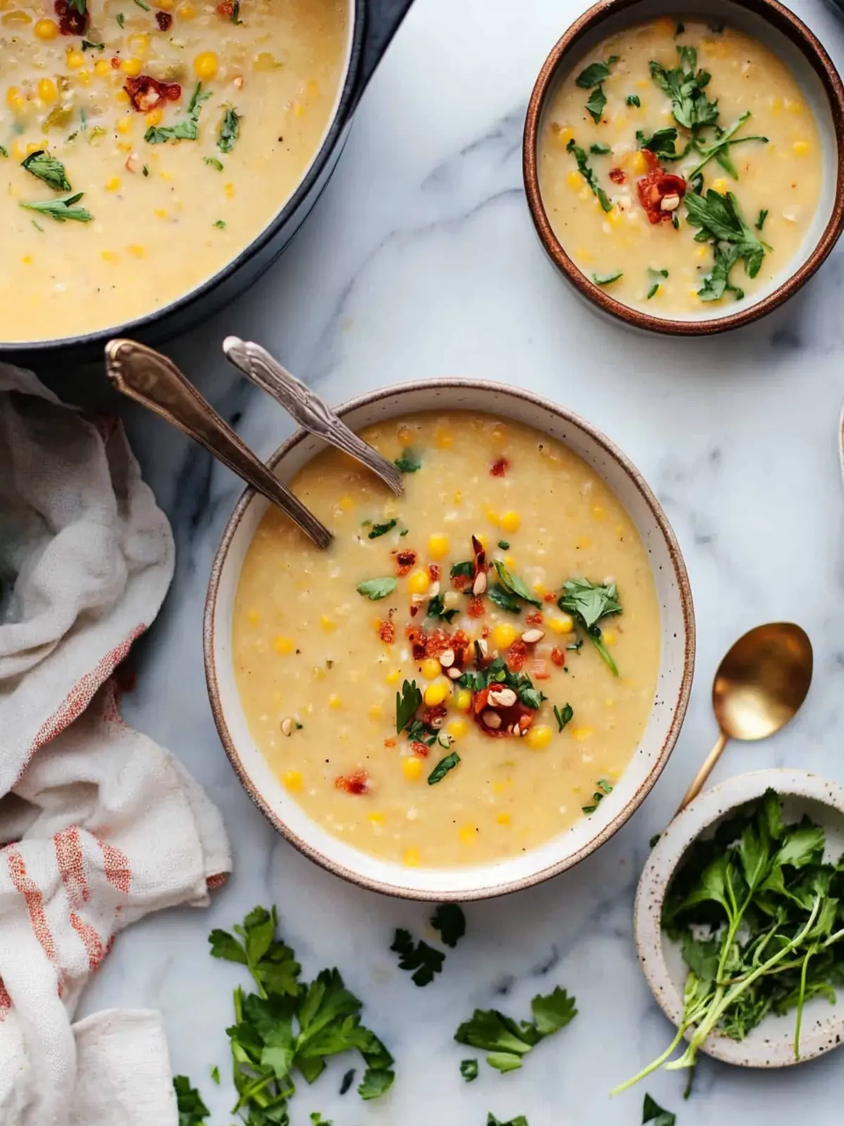 Comforting Yellow Split Pea Soup with Smoky Corn Goodness 3 Yellow Split Pea Soup