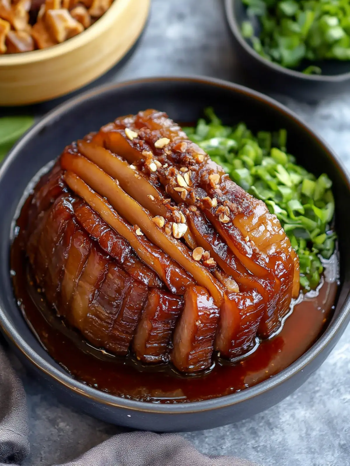 Savory Mei Cai Kou Rou: Melt-in-Your-Mouth Pork Belly Delight 2 Mei Cai Kou Rou (Steamed Pork Belly/梅菜扣肉)