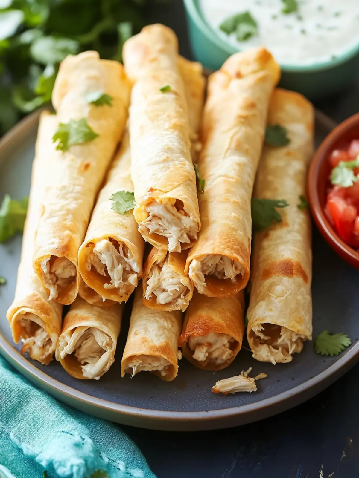 Baked Creamy Chicken Taquitos for Quick Weeknight Meals 5 Baked Creamy Chicken Taquitos