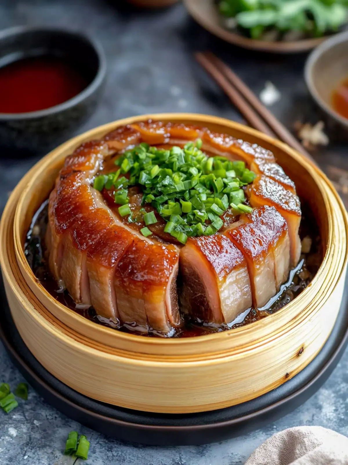 Savory Mei Cai Kou Rou: Melt-in-Your-Mouth Pork Belly Delight 5 Mei Cai Kou Rou (Steamed Pork Belly/梅菜扣肉)