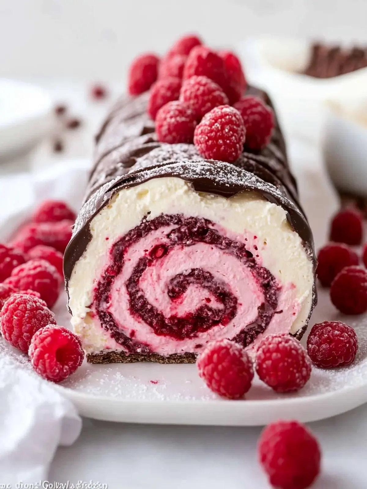 Delightful Raspberry Chocolate Swiss Roll to Swoon Over 3 Raspberry Chocolate Swiss Rol