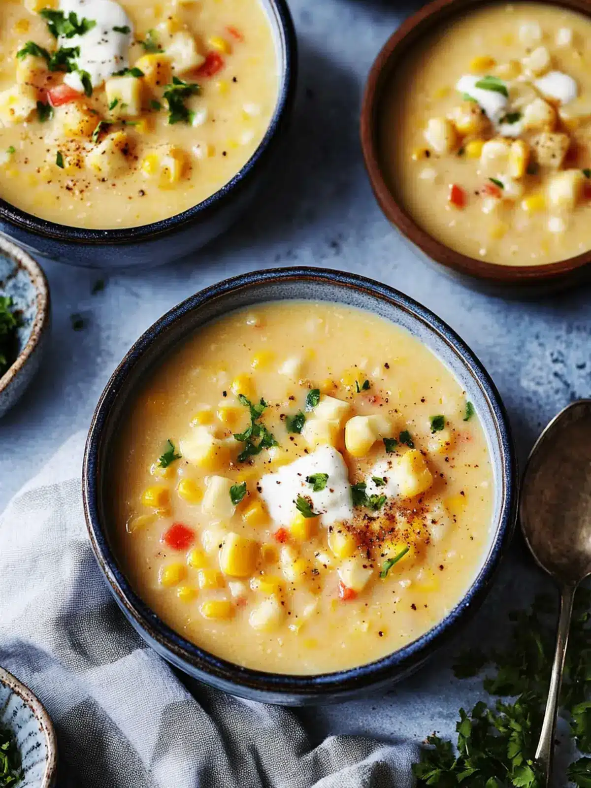 Creamy Corn Chowder Delight - Dairy-Free & Traditional Options 5 Corn Chowder