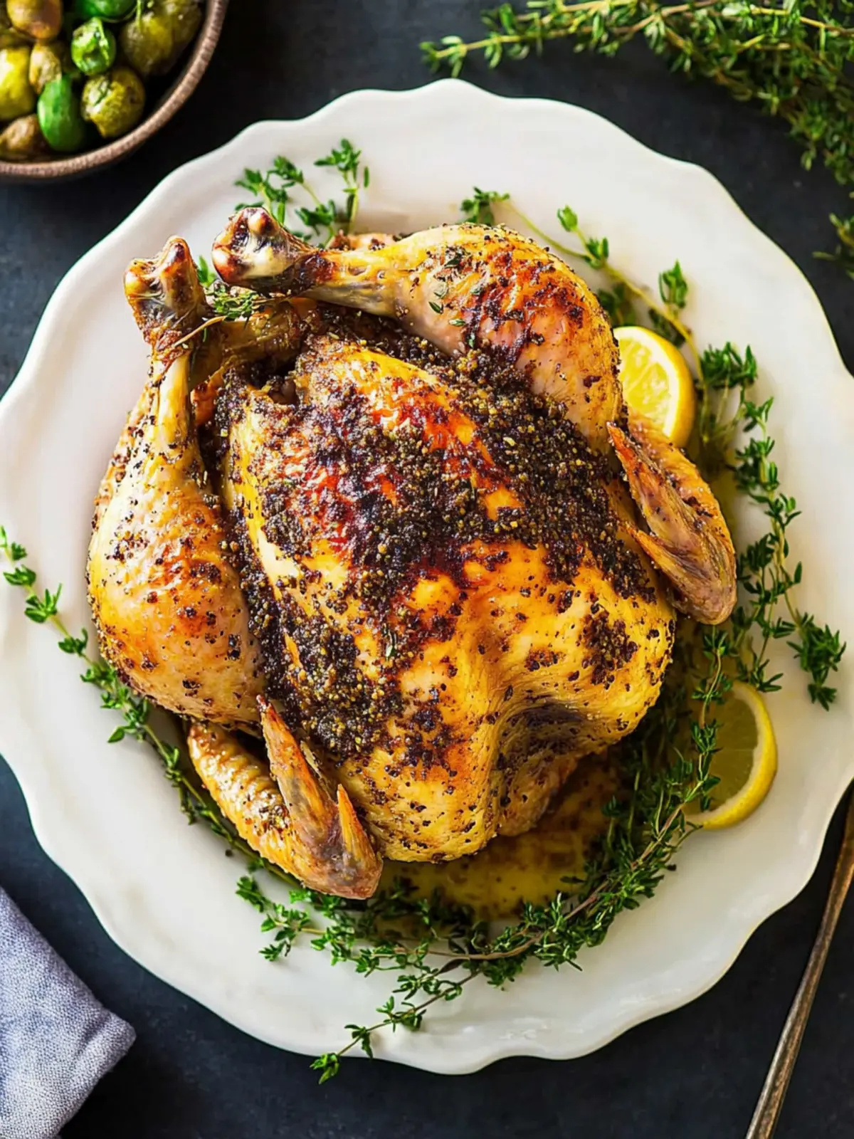 Delicious Roast Chicken with Zesty Lemon and Rosemary Twist 3 Roast Chicken