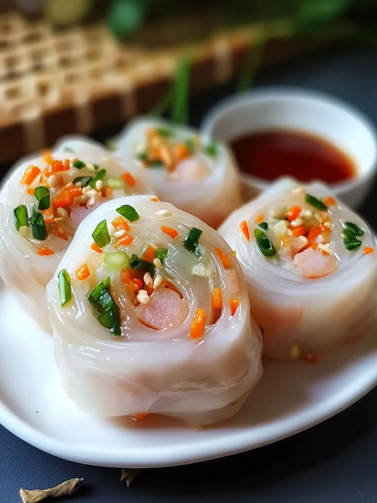 Irresistibly Soft Chinese Flower Rolls with Scallions and Ham Delight 4 Irresistibly Soft Chinese Flower Rolls with Scallions and Ham