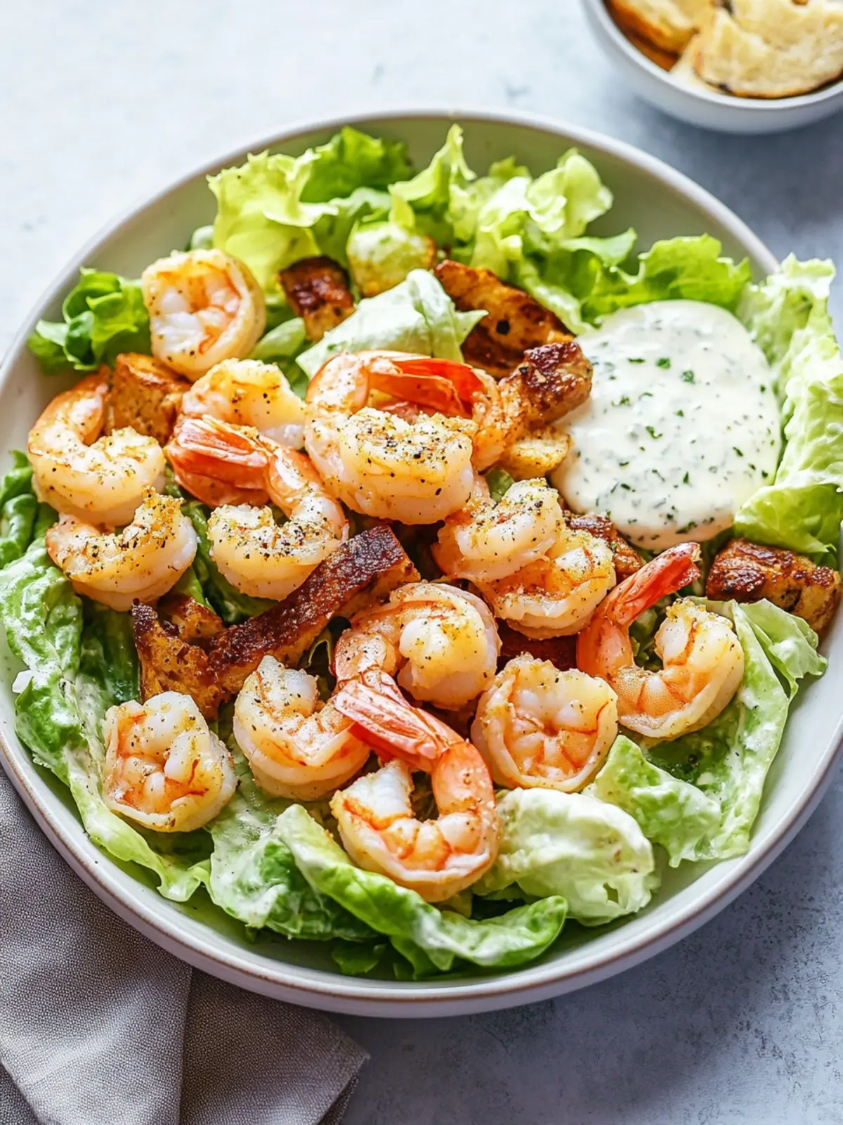 Shrimp Caesar Salad with Creamy Homemade Dressing to Wow You 4 Shrimp Caesar Salad