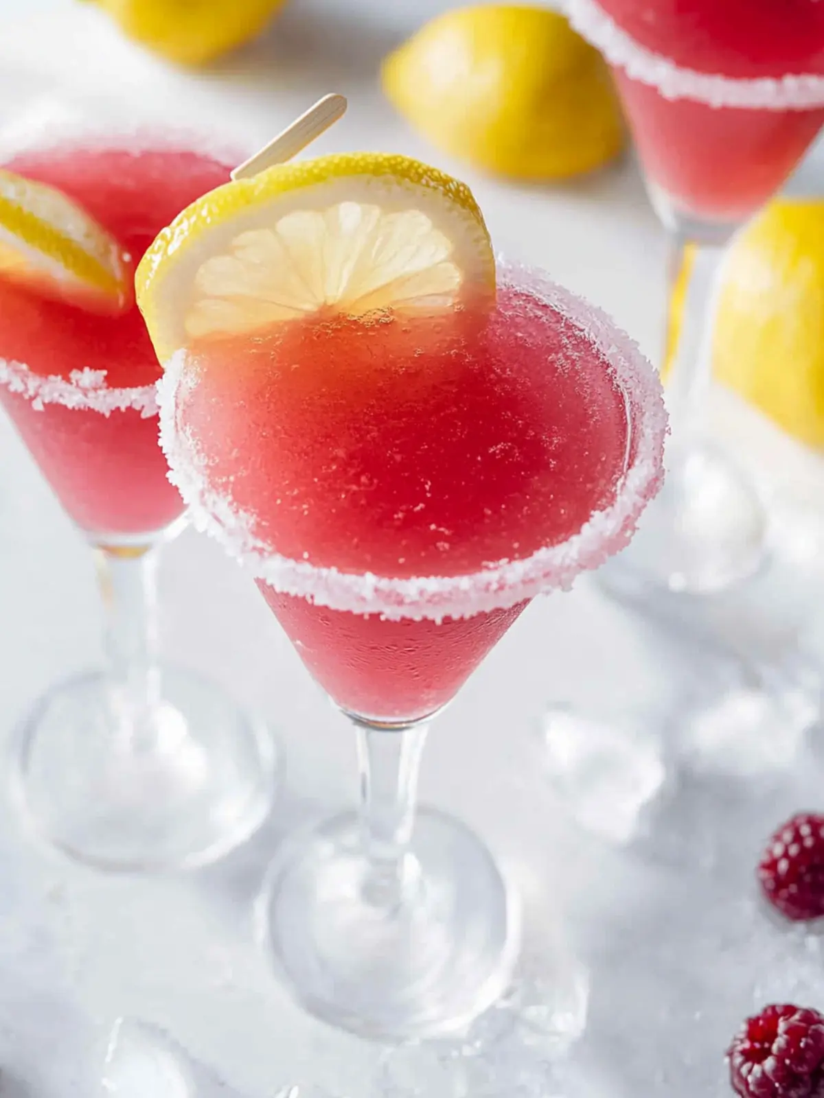 Lemon Drop Jolly Pops: Zesty Cranberry-Raspberry Cocktail 4 Lemon Drop Jolly Pops (Cranberry-Raspberry Vodka Cocktail)
