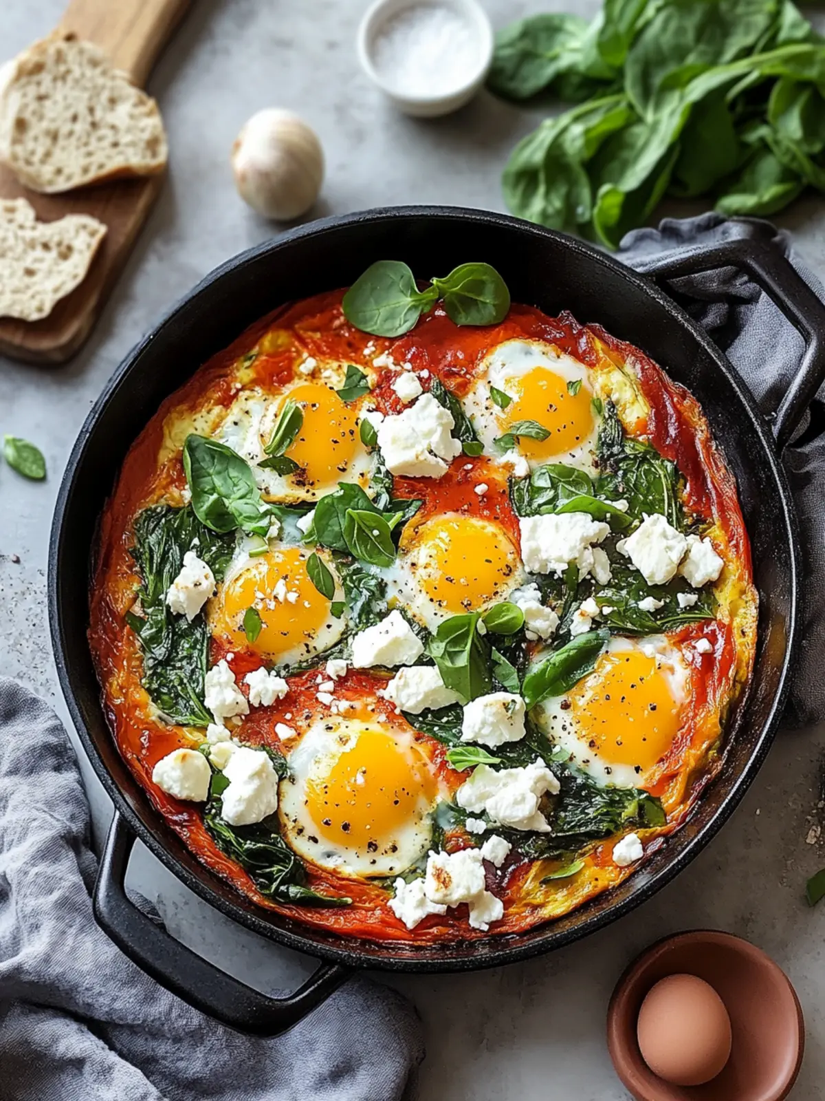 Best Shakshuka: Spinach and Feta One-Pan Wonder You’ll Love 2 Best Shakshuka: Spinach and Feta, One Pan Wonder!