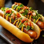 Ultimate Hot Dog: Grilled Sausage in a Bun, BBQ Bliss Awaits 8 Hot Dog (Grilled Sausage in a Bun)