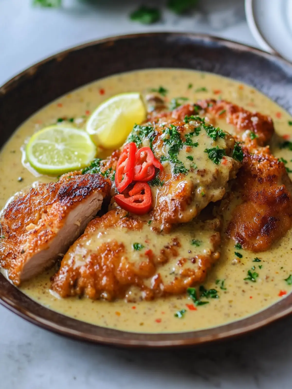 Crispy Filipino Chicken ala King with Creamy Sauce Delight 4 Filipino Chicken ala King with Creamy Sauce