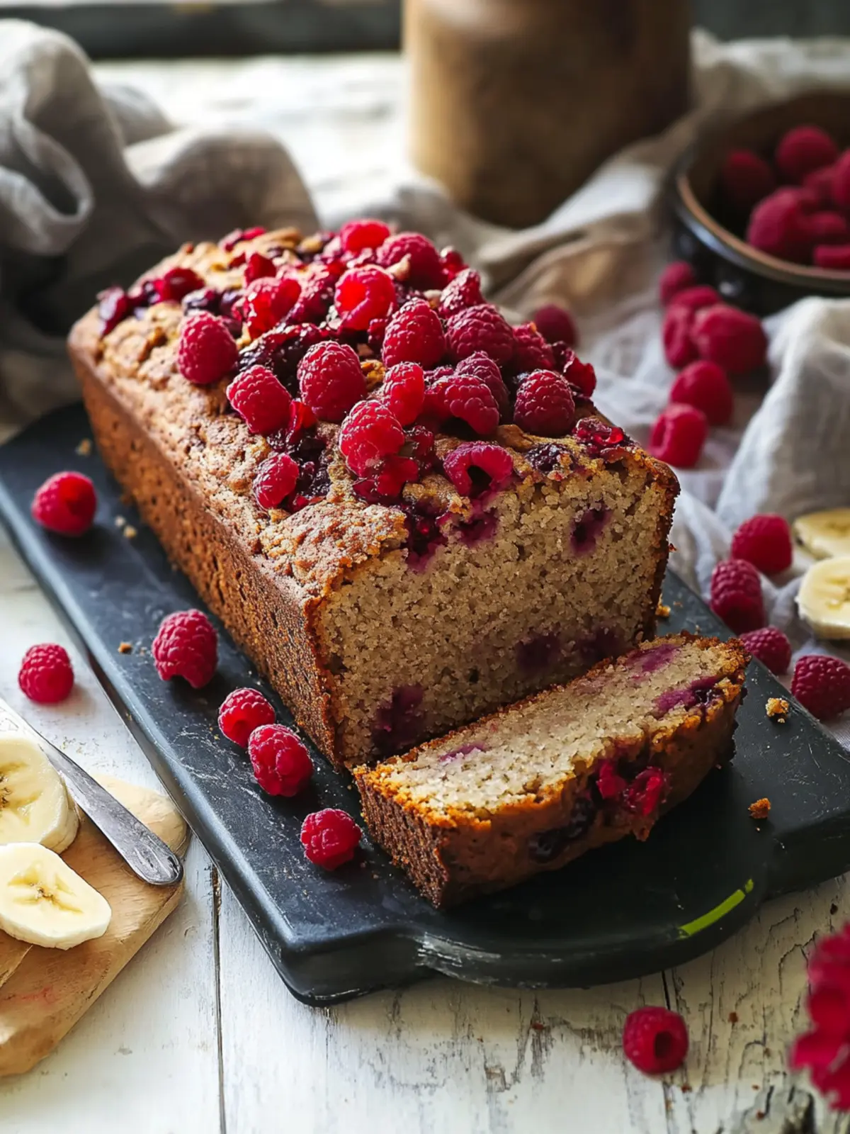 Gluten-Free Banana Bread with Raspberries for Pure Bliss 5 Gluten Free Banana Bread With Raspberries