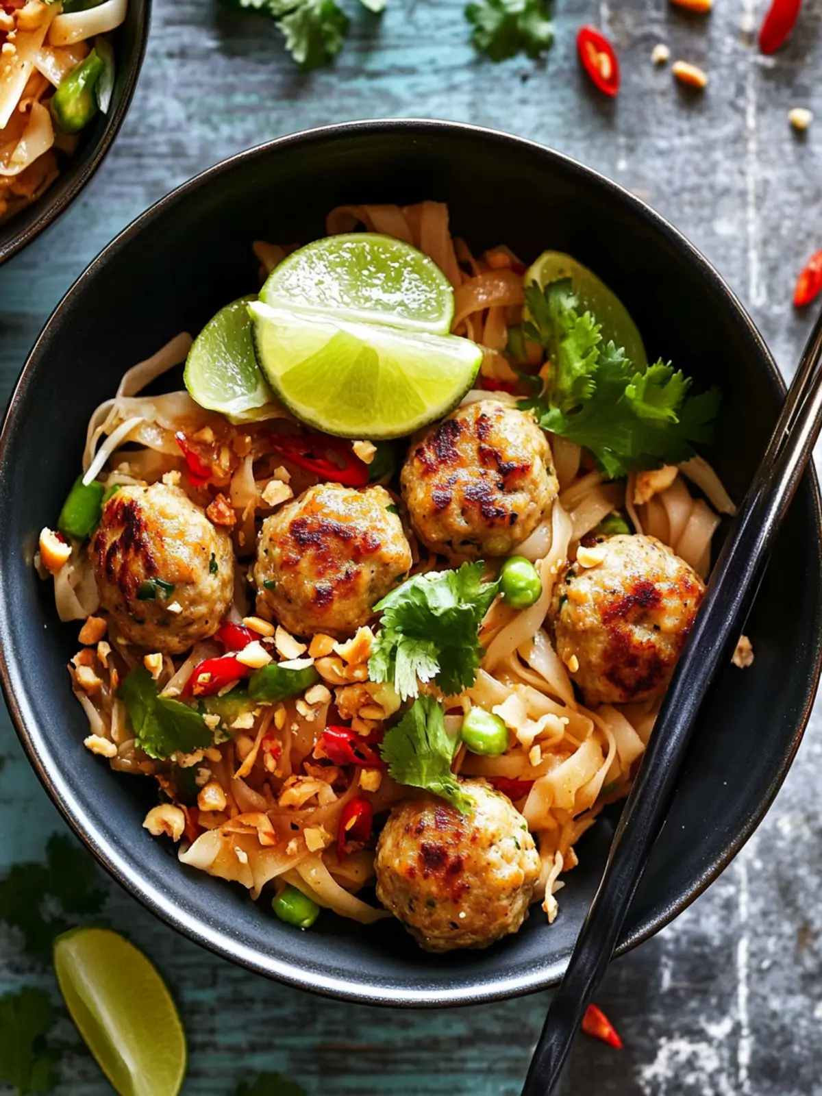 Savory Turkey Meatball Pad Thai in Just 30 Minutes 2 Turkey Meatball Pad Thai