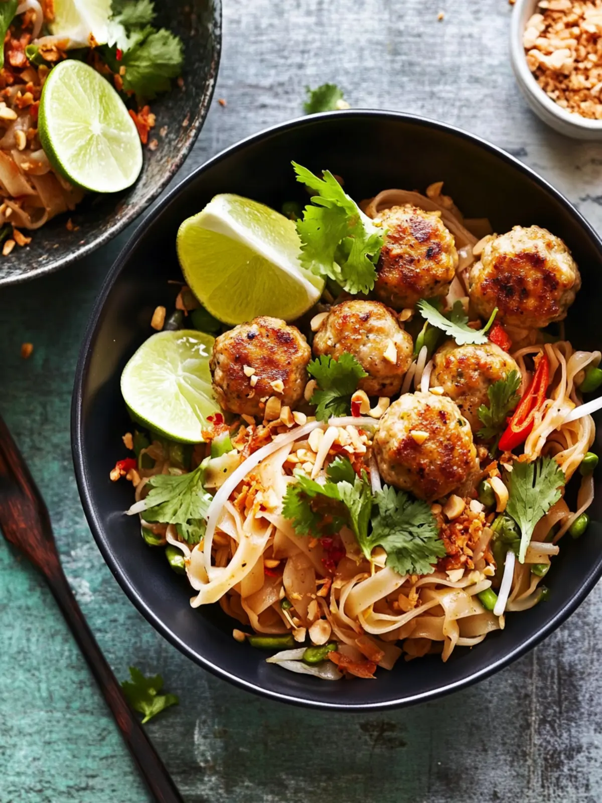 Savory Turkey Meatball Pad Thai in Just 30 Minutes 5 Turkey Meatball Pad Thai