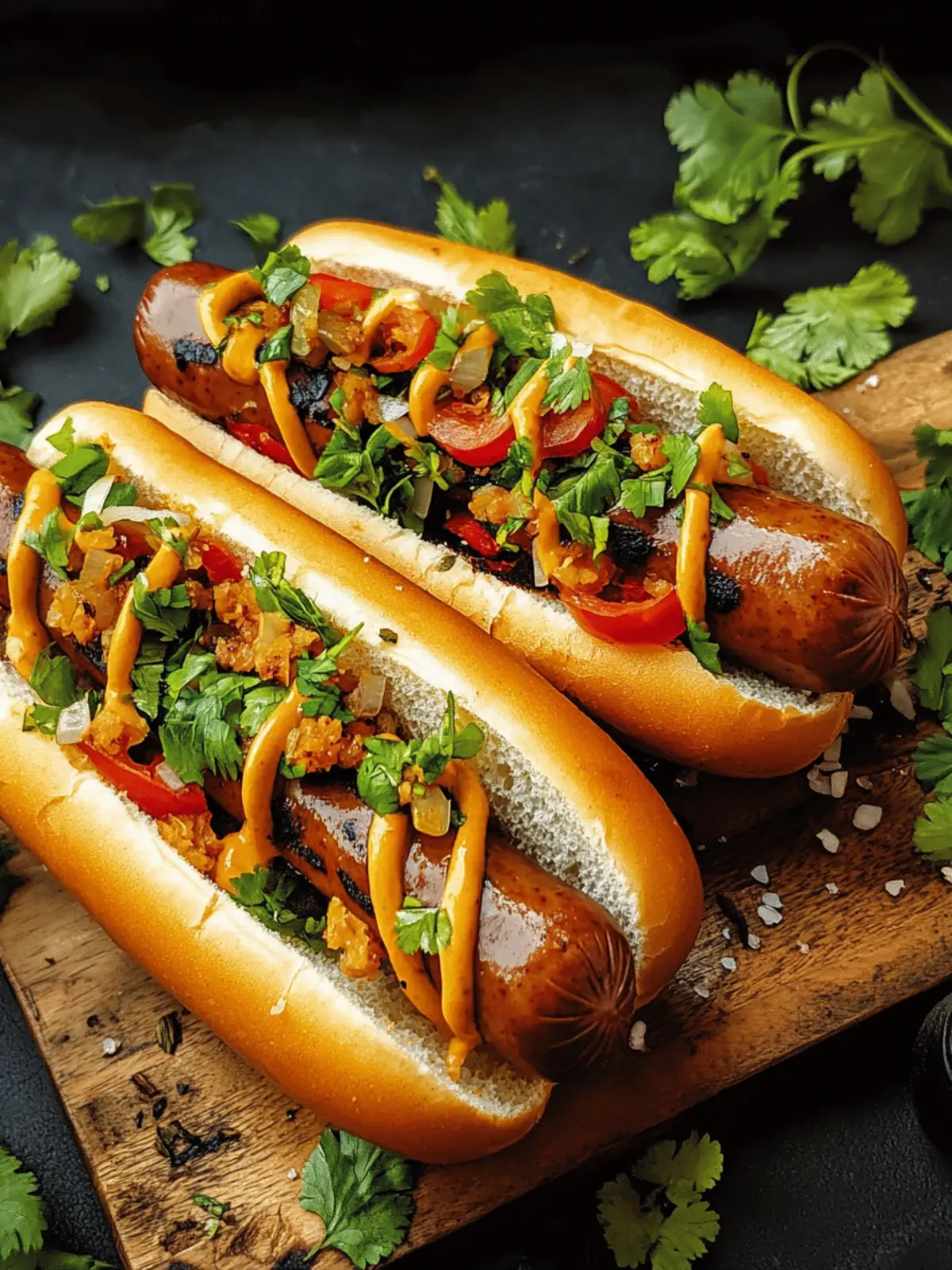 Ultimate Hot Dog: Grilled Sausage in a Bun, BBQ Bliss Awaits 3 Hot Dog (Grilled Sausage in a Bun)