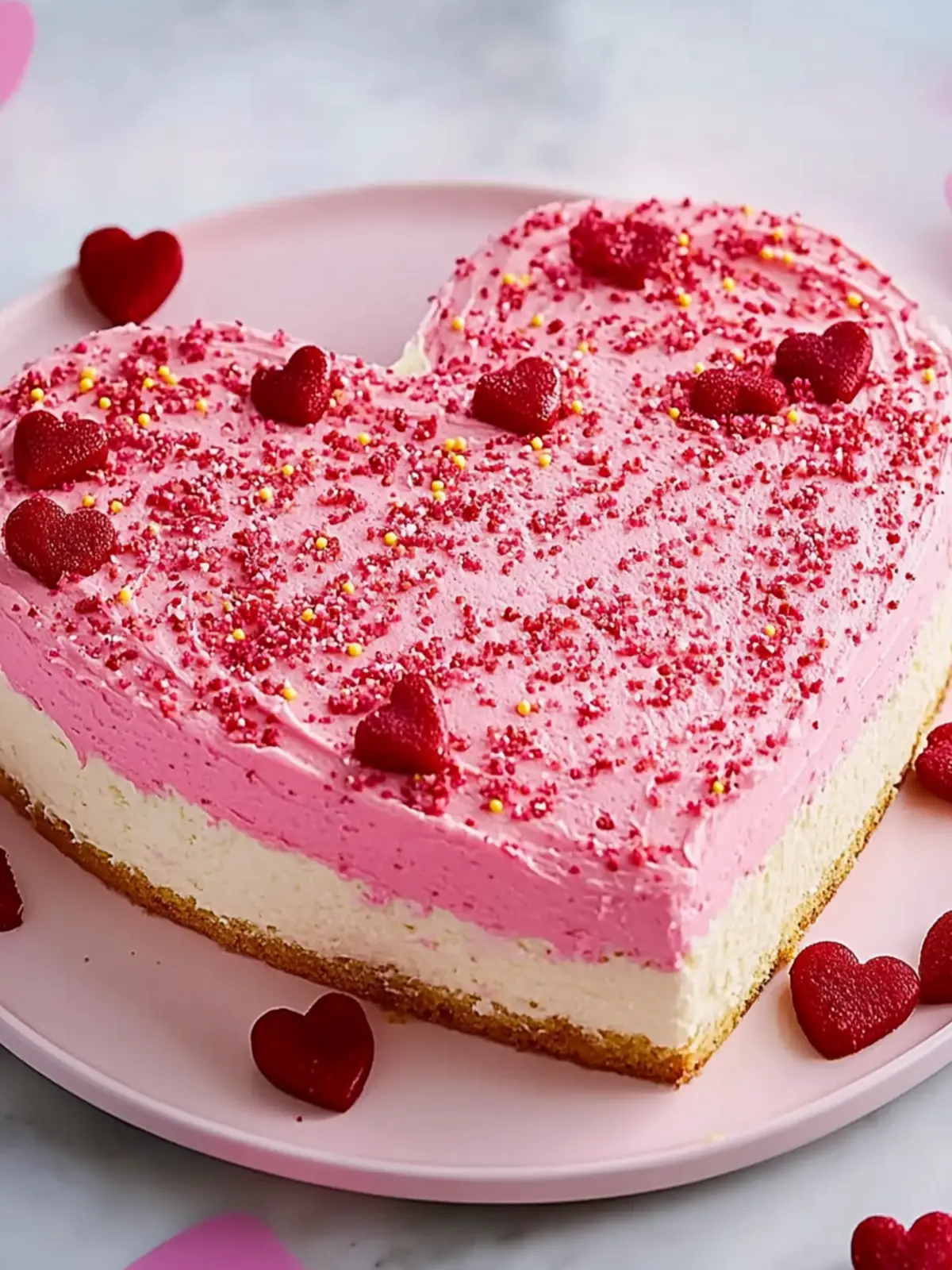 Irresistible Heart-Shaped Cake for Sweet Valentine’s Surprises 5 Heart-Shaped Cake