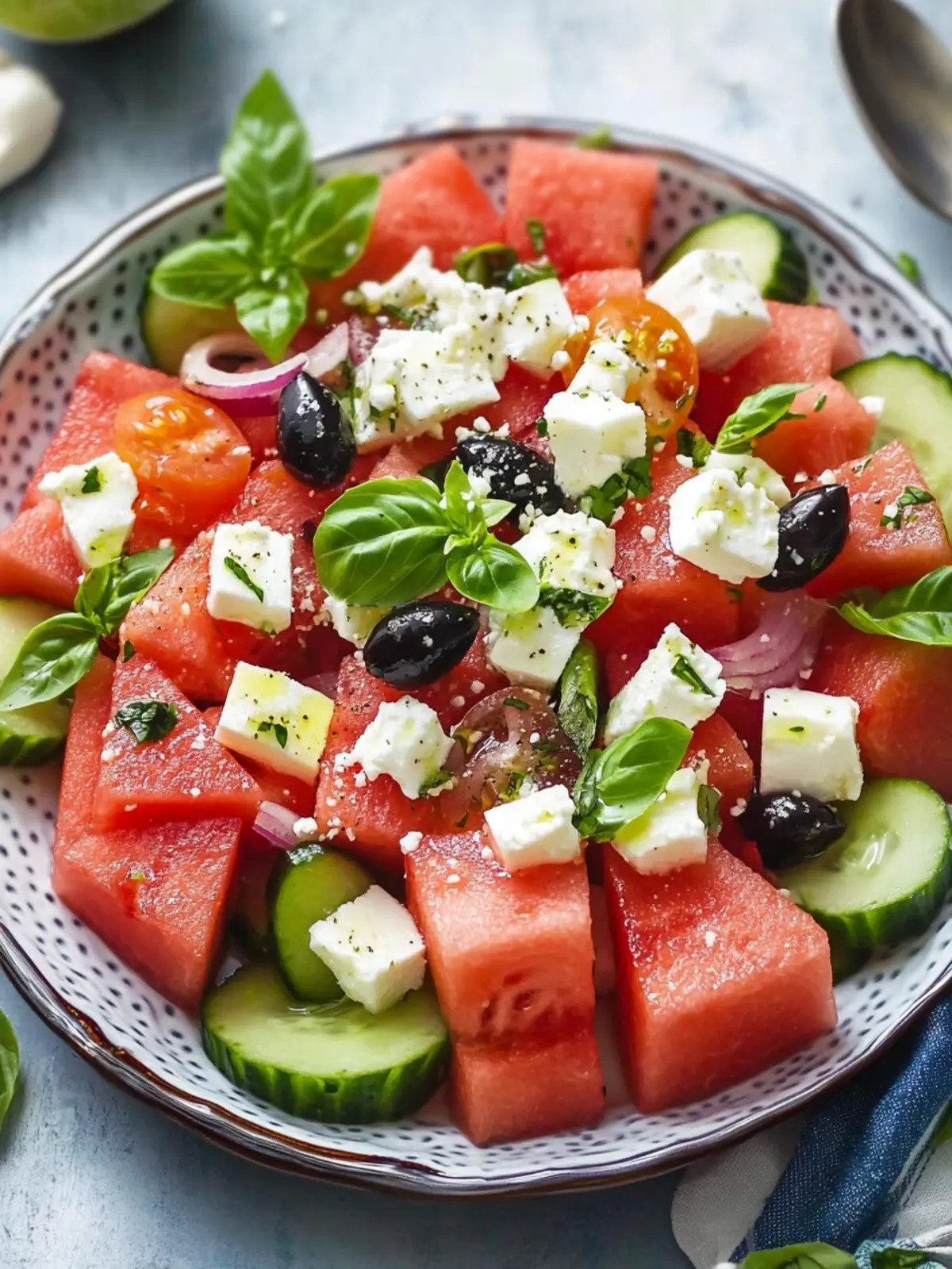 Nigella Watermelon and Feta Salad That Screams Summer Joy 5 Nigella Watermelon And Feta Salad