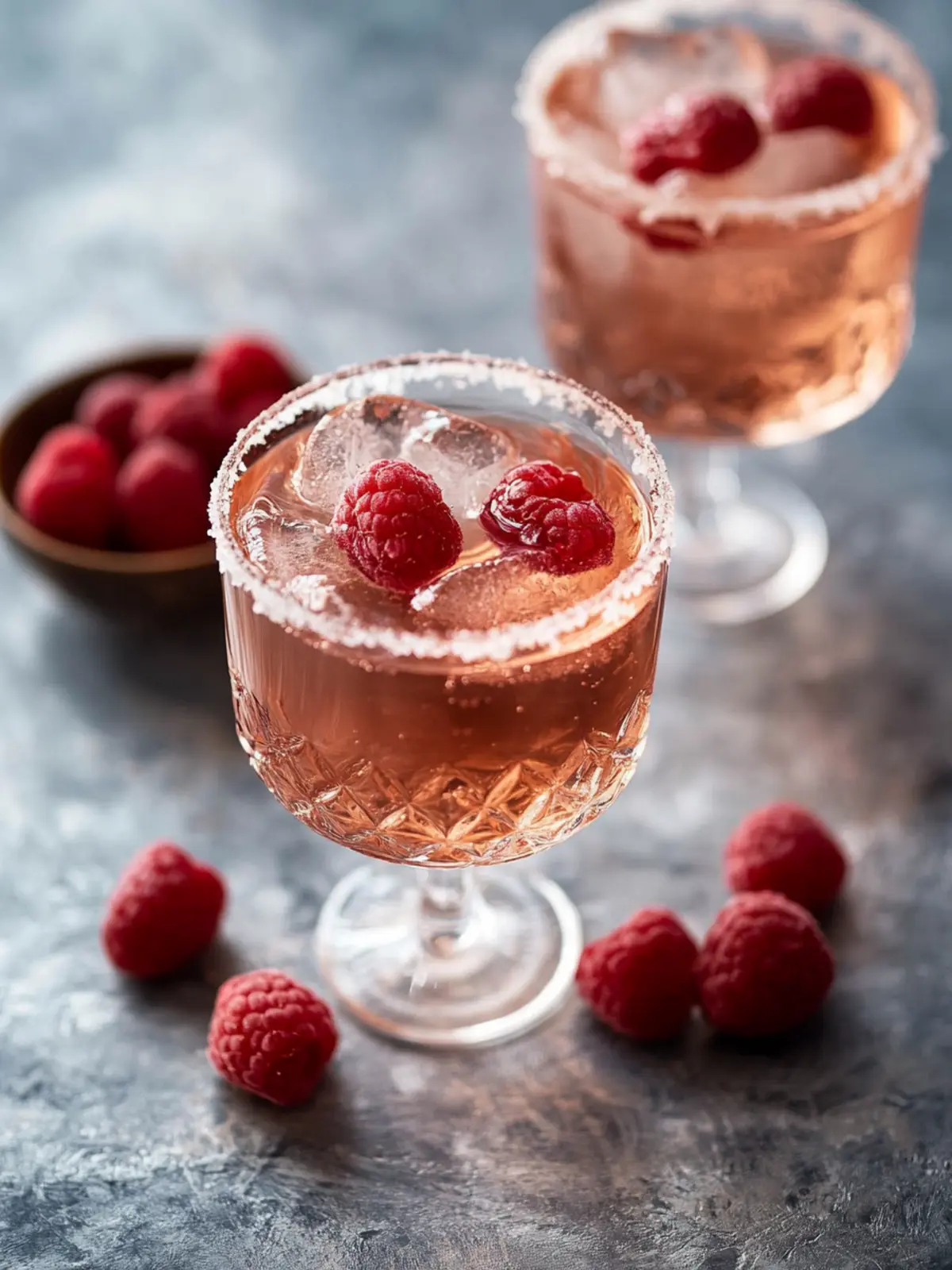 Delightful Rosé Cocktail with Fresh Raspberries for Brunch 3 Rosé Cocktail w. Fresh Raspberries