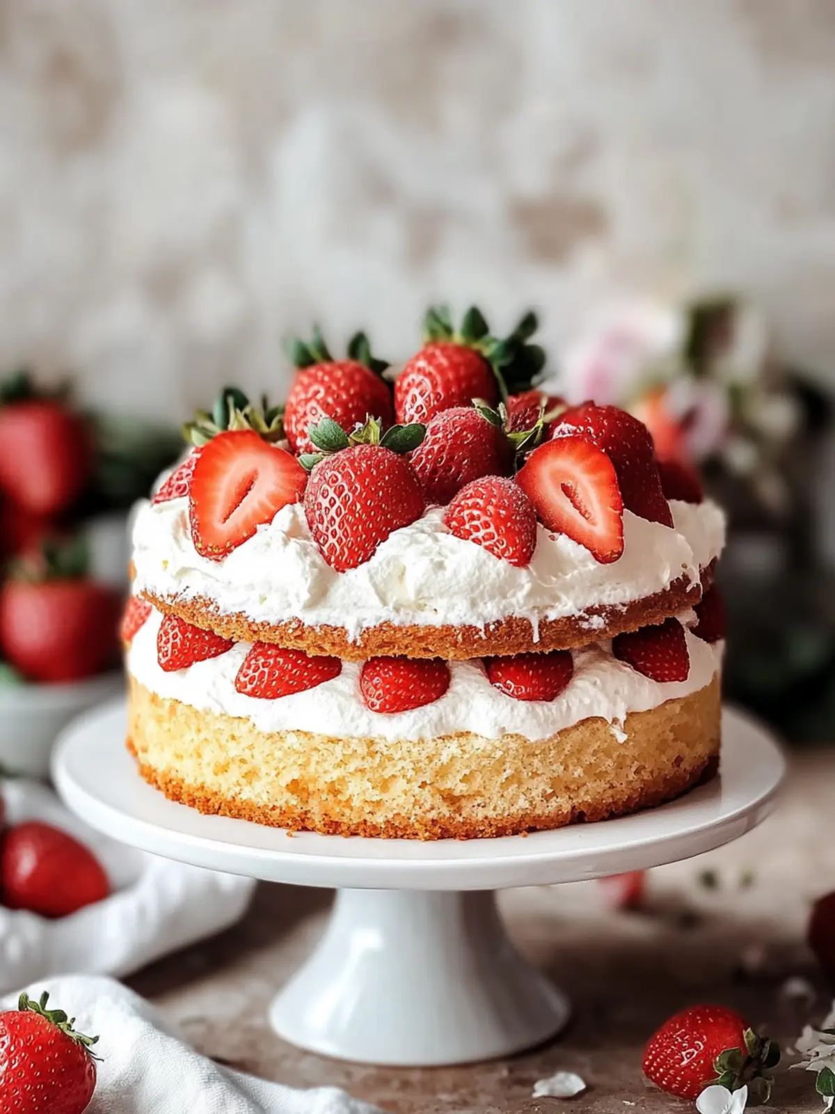 Delicious Strawberry Shortcake Cake for Summer Bliss Magic 4 Delicious Strawberry Shortcake Cake for Summer Bliss