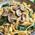 Creamy Spinach Mushroom Pasta Ready in 30 Minutes You'll Love 7 Creamy Spinach Mushroom Pasta Ready in 30 Minutes!