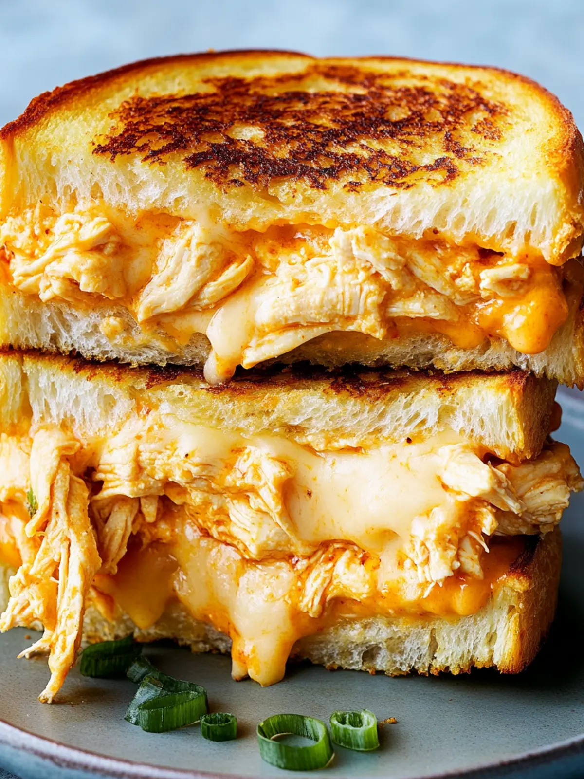 Buffalo Chicken Grilled Cheese: A Game Day Must-Try Delight 2 Buffalo Chicken Grilled Cheese