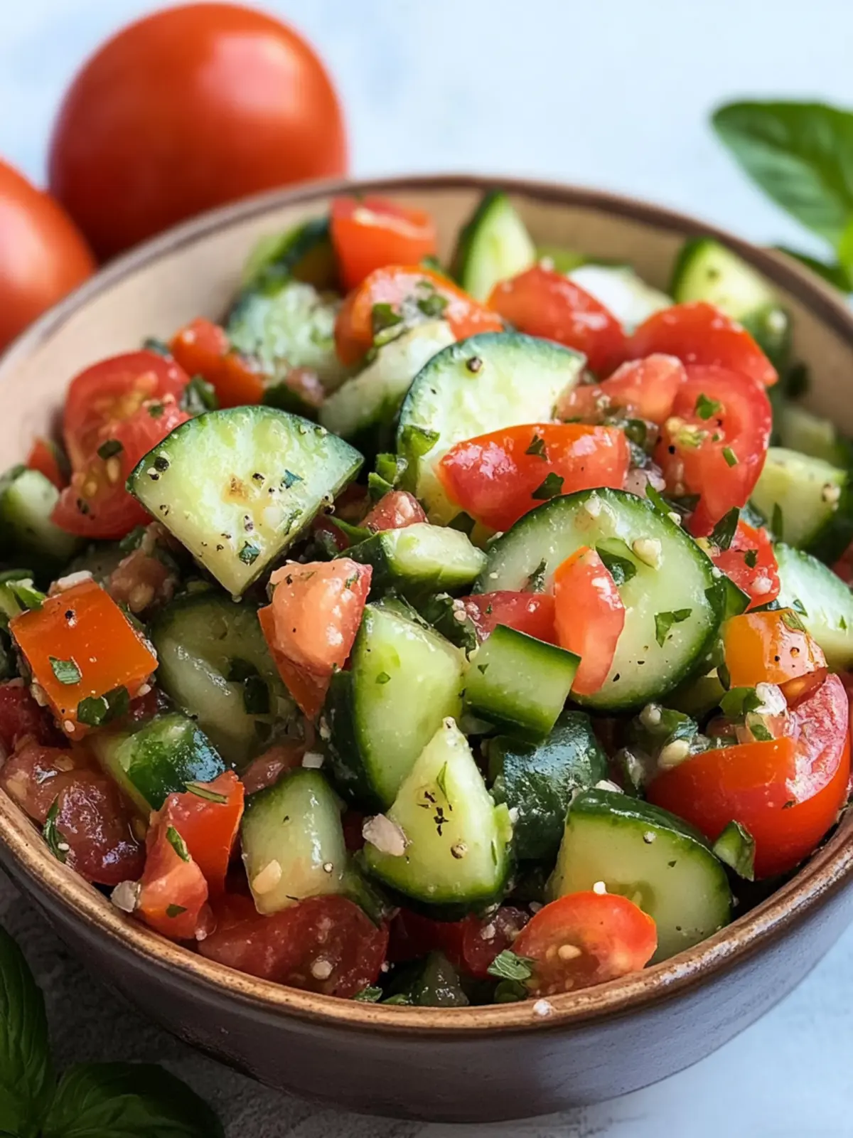Refresh Your Day with Israeli Tomato and Cucumber Salad 5 Israeli Tomato and Cucumber Salad