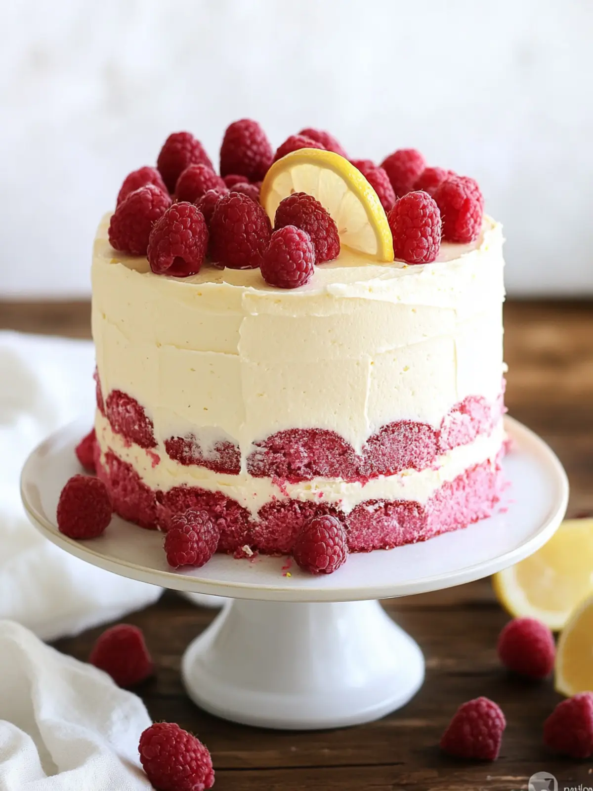 Lemon Raspberry Layer Cake That Celebrates Spring Flavors 2 Lemon Raspberry Layer Cake