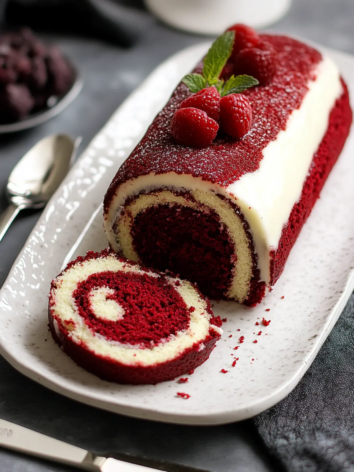 Delicious Red Velvet Cake Roll – A Stunning Dessert Surprise 4 Red Velvet Cake Roll