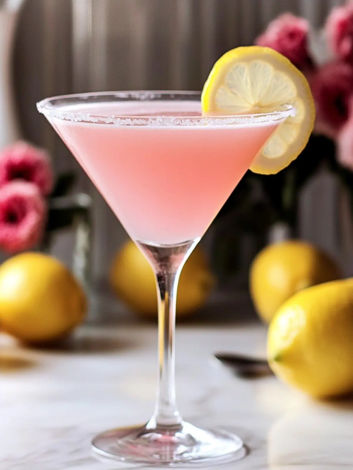 Refreshing Pink Lemon Drop Martini with Pink Whitney Vodka 2 Pink Lemon Drop Martini With Pink Whitney Vodka