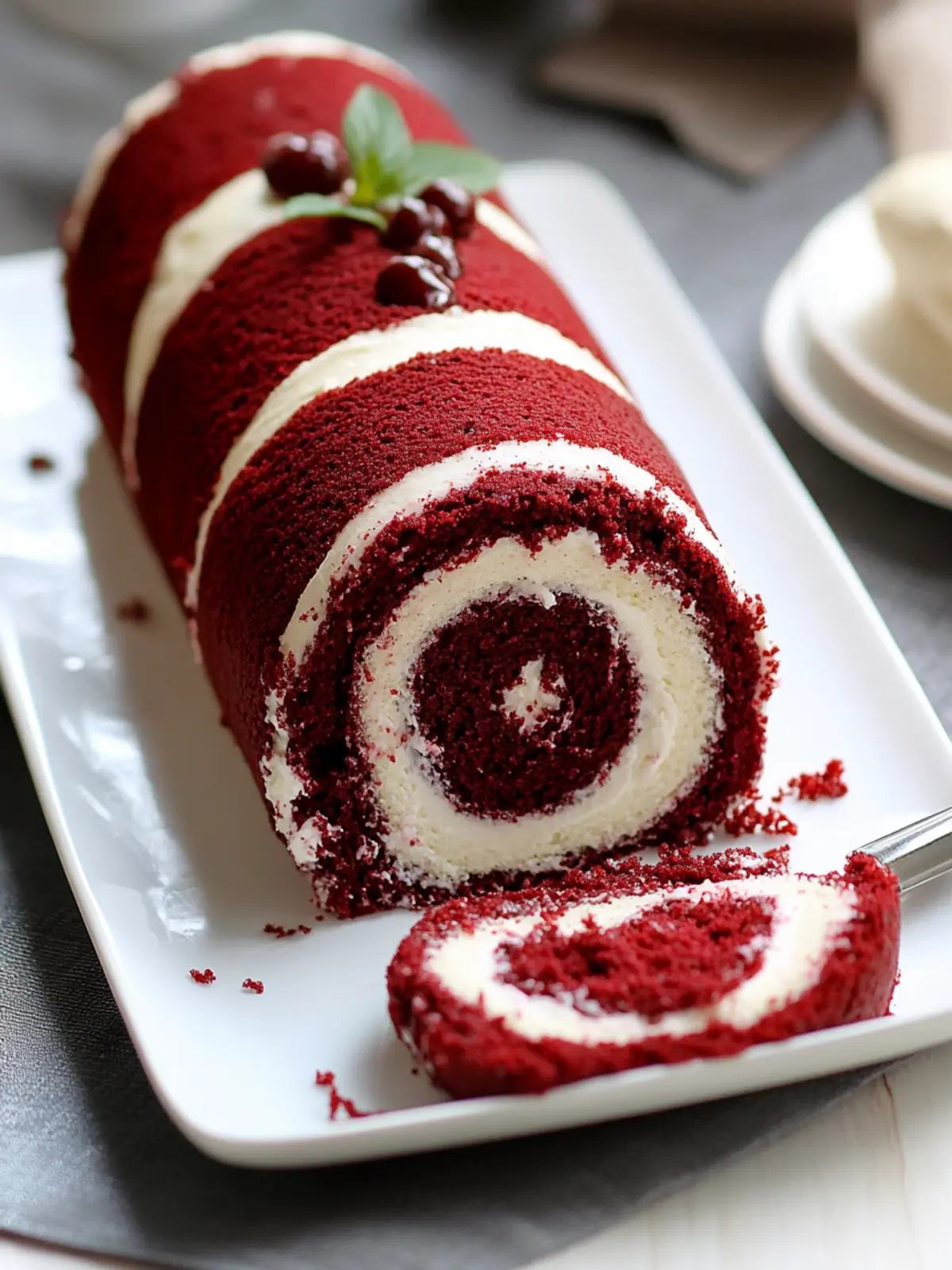 Delicious Red Velvet Cake Roll – A Stunning Dessert Surprise 5 Red Velvet Cake Roll